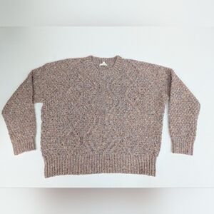 ee:some Pink Confetti Knit Crew Neck Pull Over Sweater Medium/Large [219]